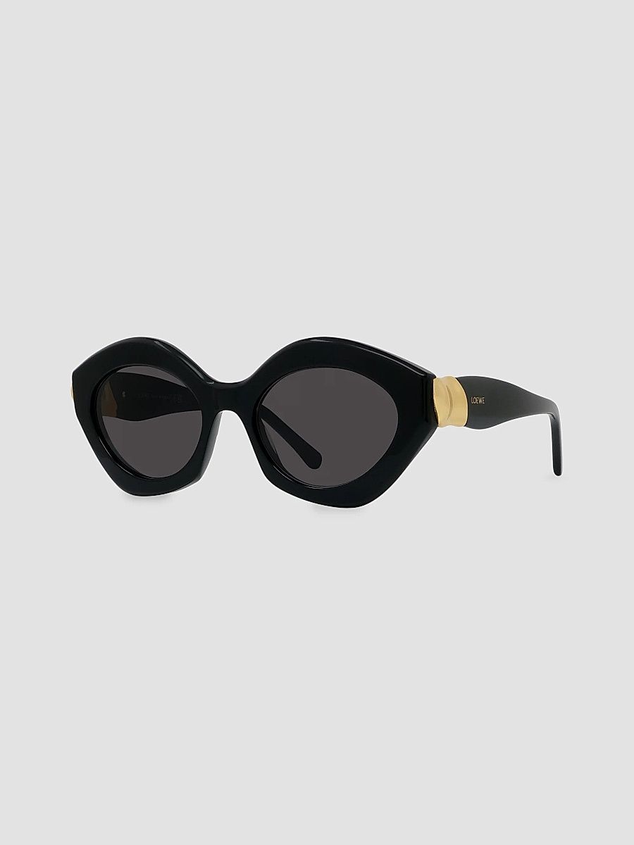 Women's Coil 53MM Geometric Cat-Eye Sunglasses - Black