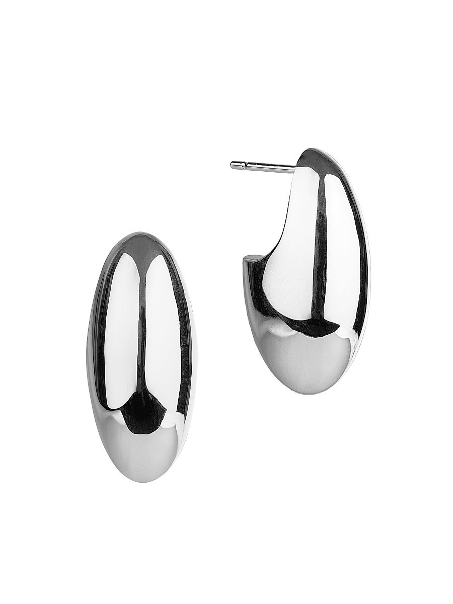 Women's Pebble Sterling Silver Drop Earrings - Sterling Silver
