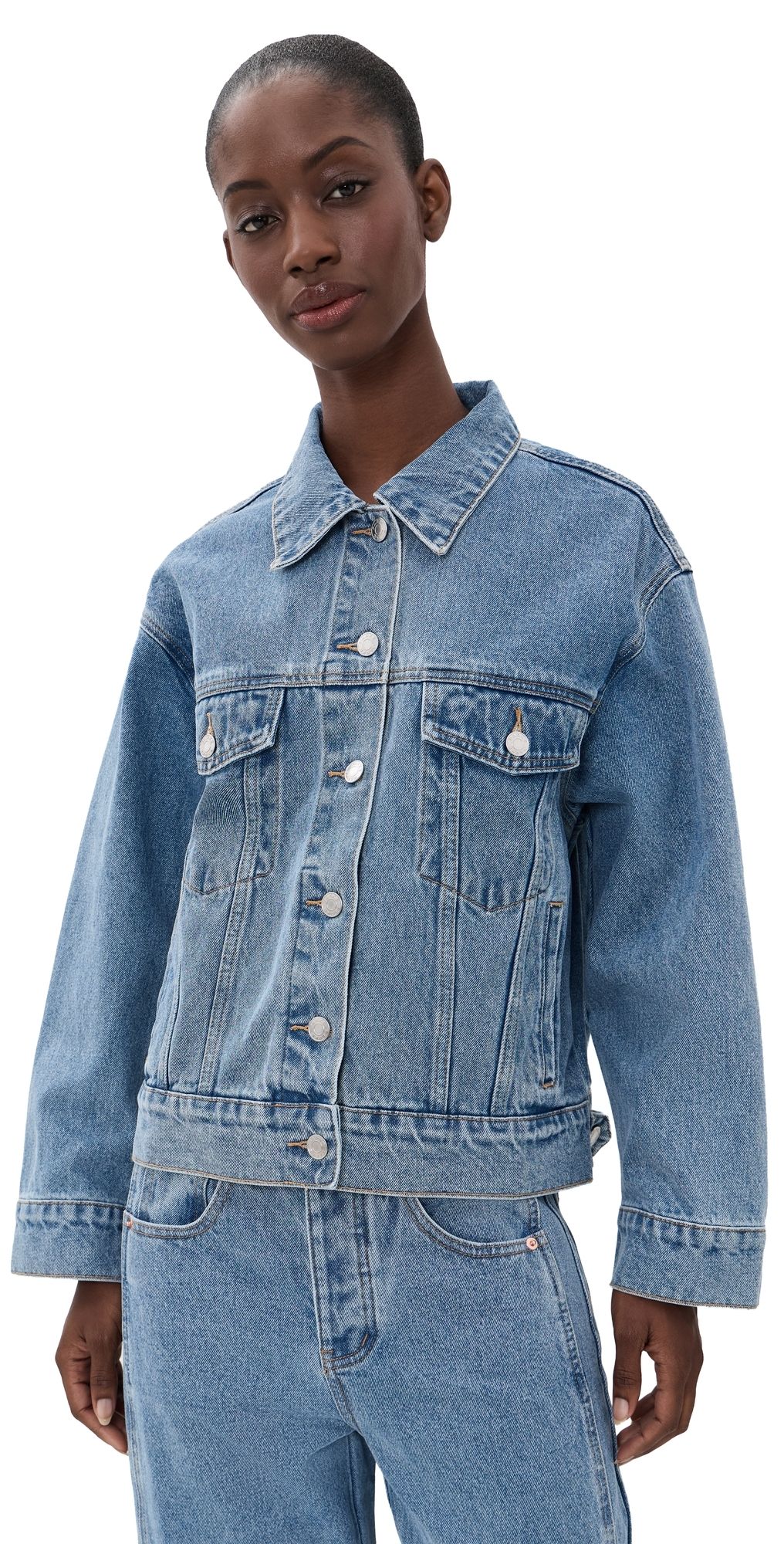 PARKE Oversized Denim Jacket Vintage Wash L/XL