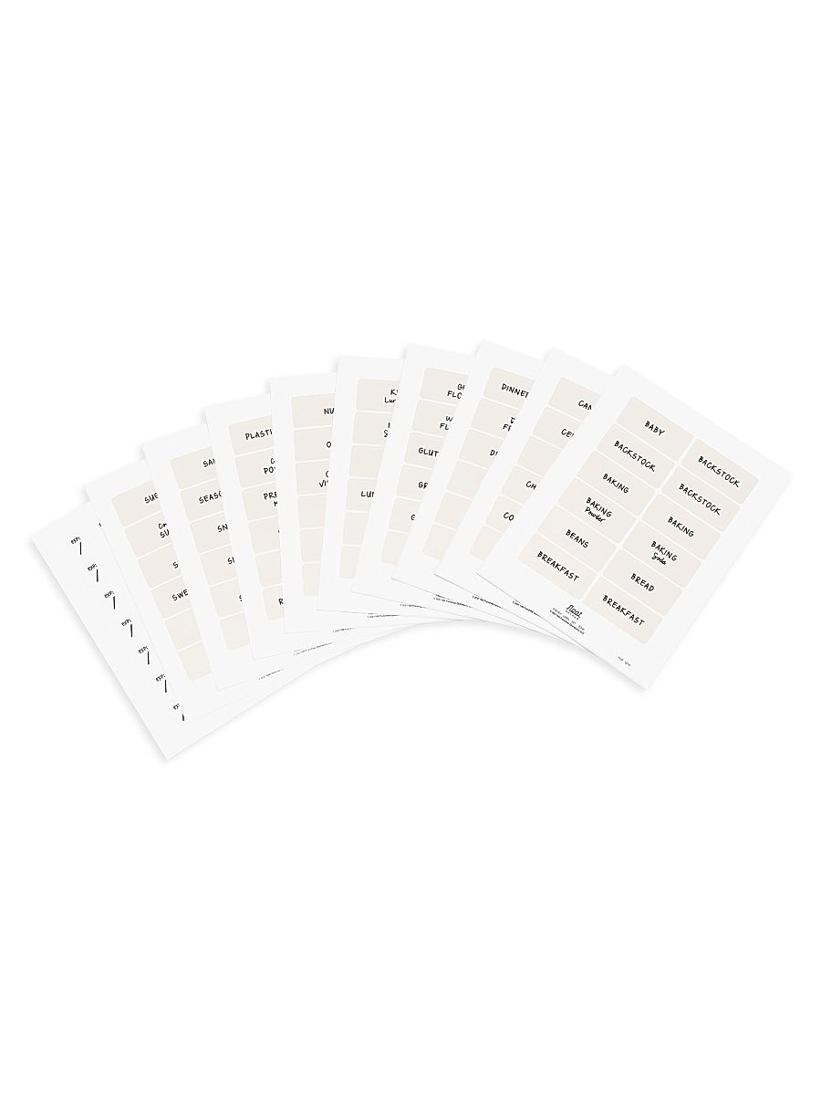 Pantry Collection Pantry Label Set - Bone