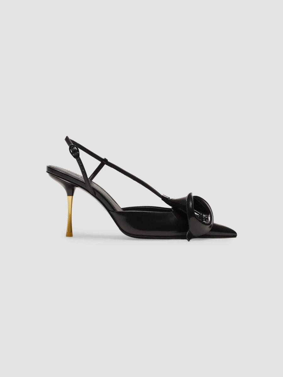 Cult Gaia Women's Calla 85MM Slingback Pumps - Black - Size 5