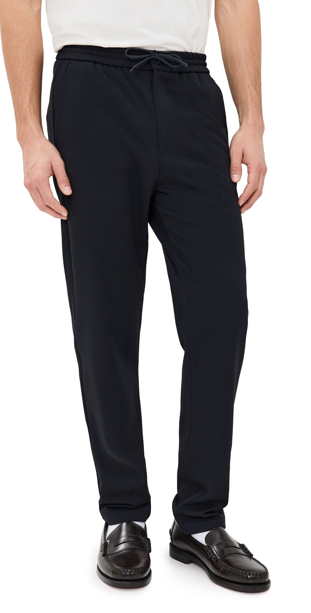Les Deux Como Tapered Drawstring Pants 32 Navy 33
