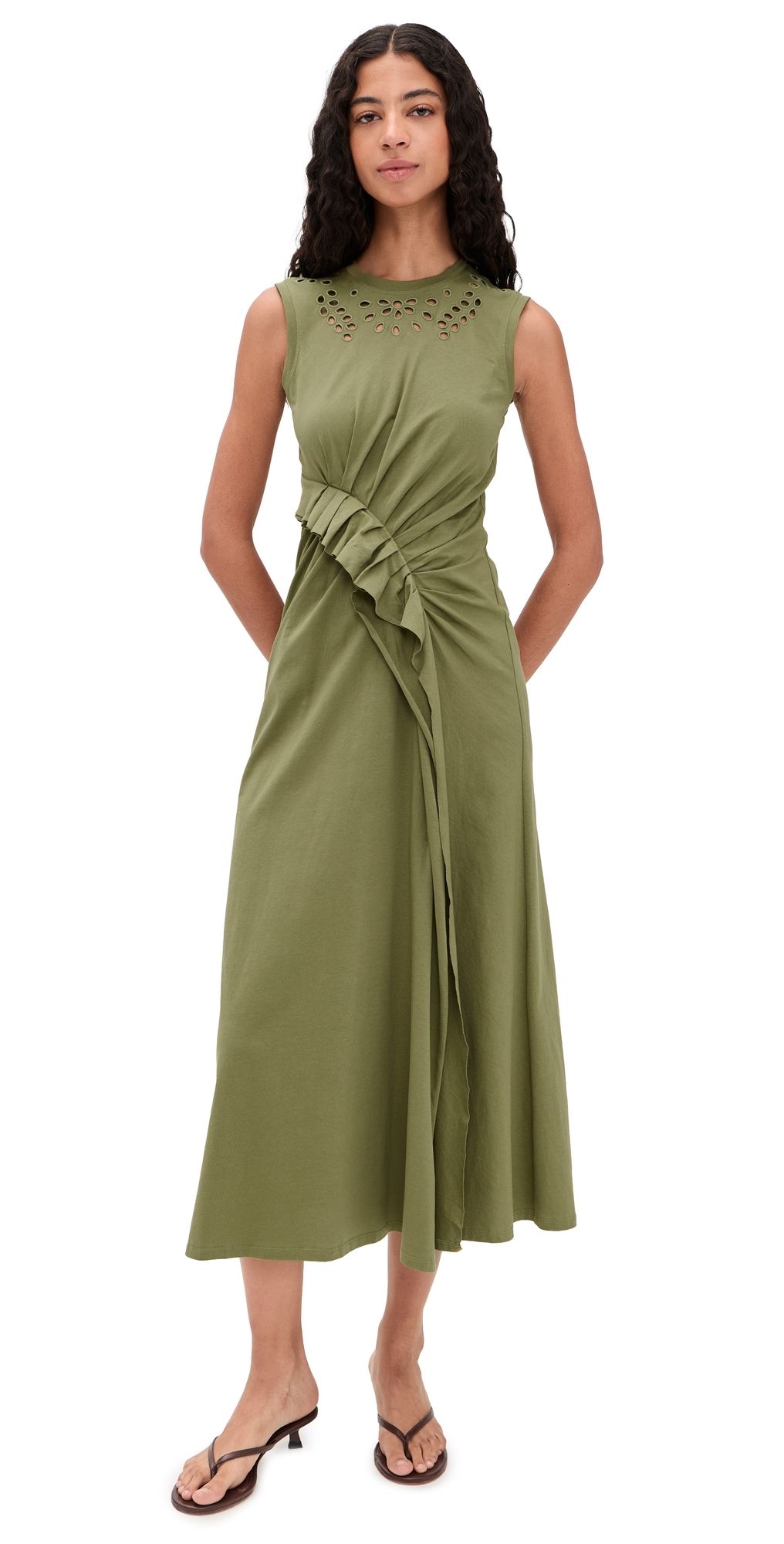 Ulla Johnson Jeune Cotton Dress Lichen XL