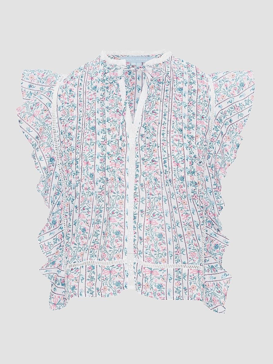 Women's The Ramona Top - White Etched - Size Large
