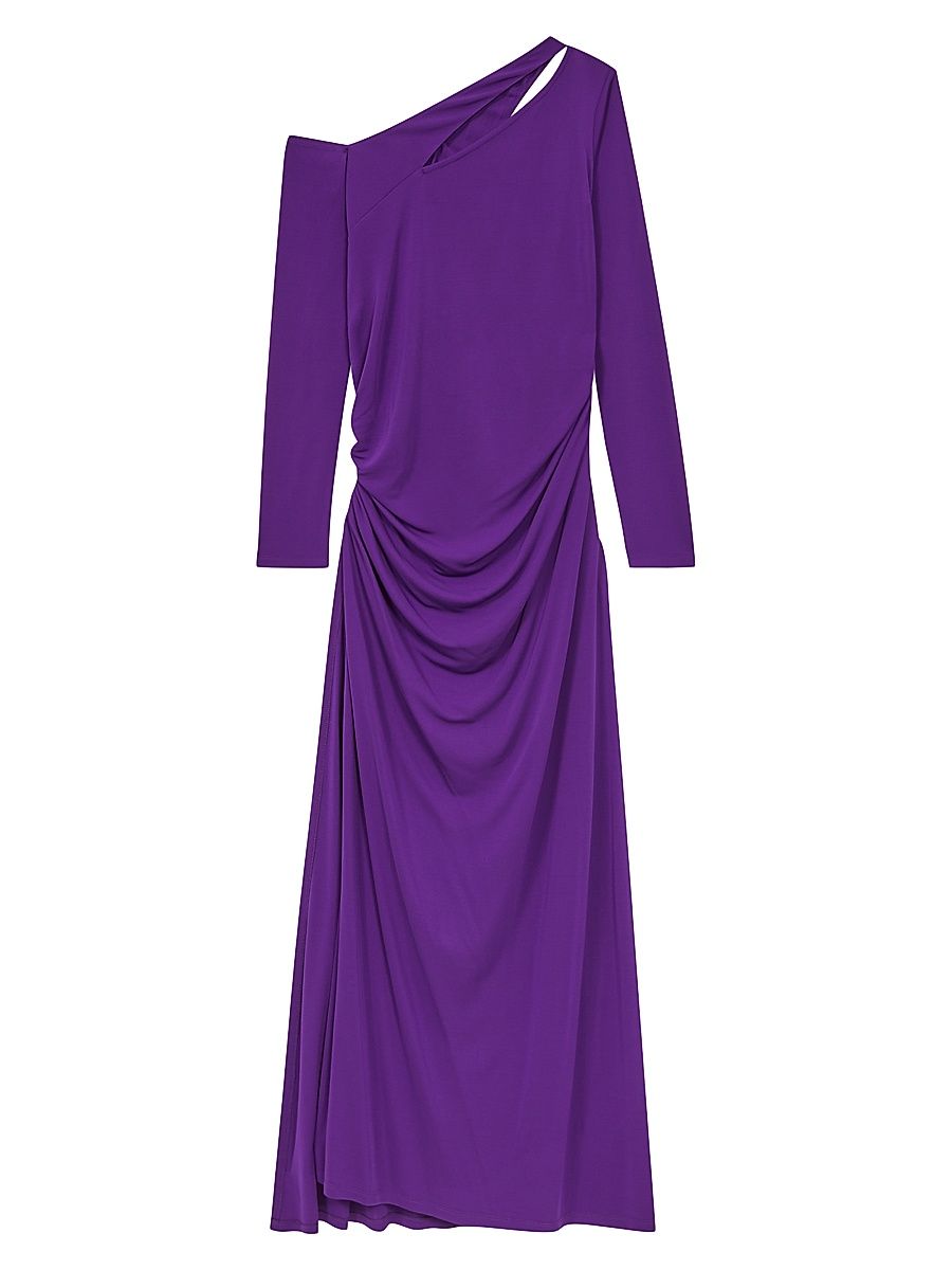 Women's Delphine One-Shoulder Maxi Dress - Purple - Size 2