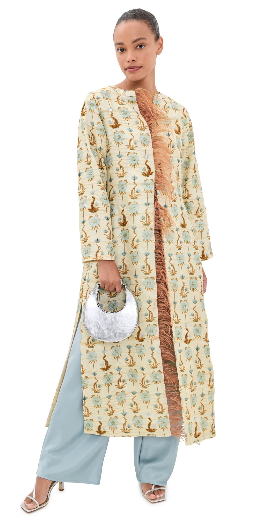 Chan Luu Vienna Feather Jacket Chrysanthemum 2
