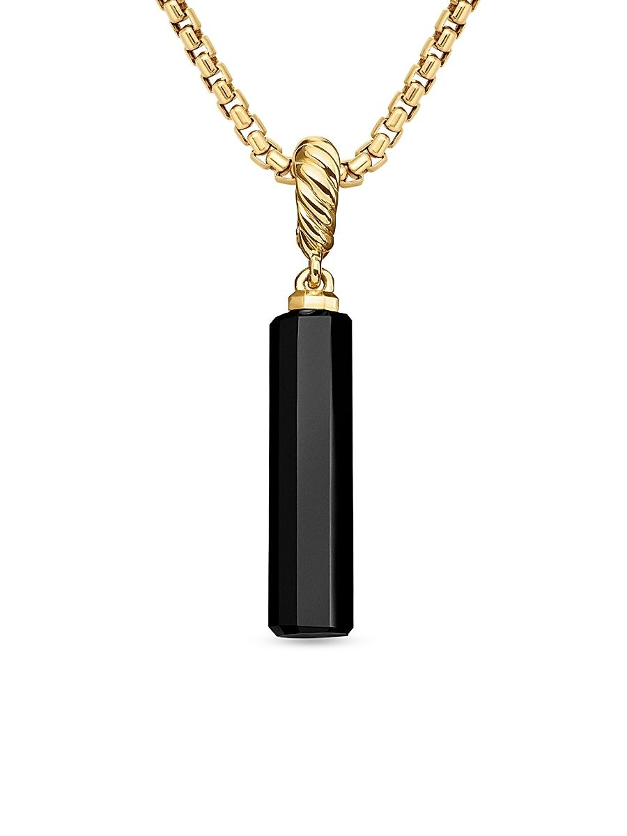 Women's Barrel Amulet - Black Onyx