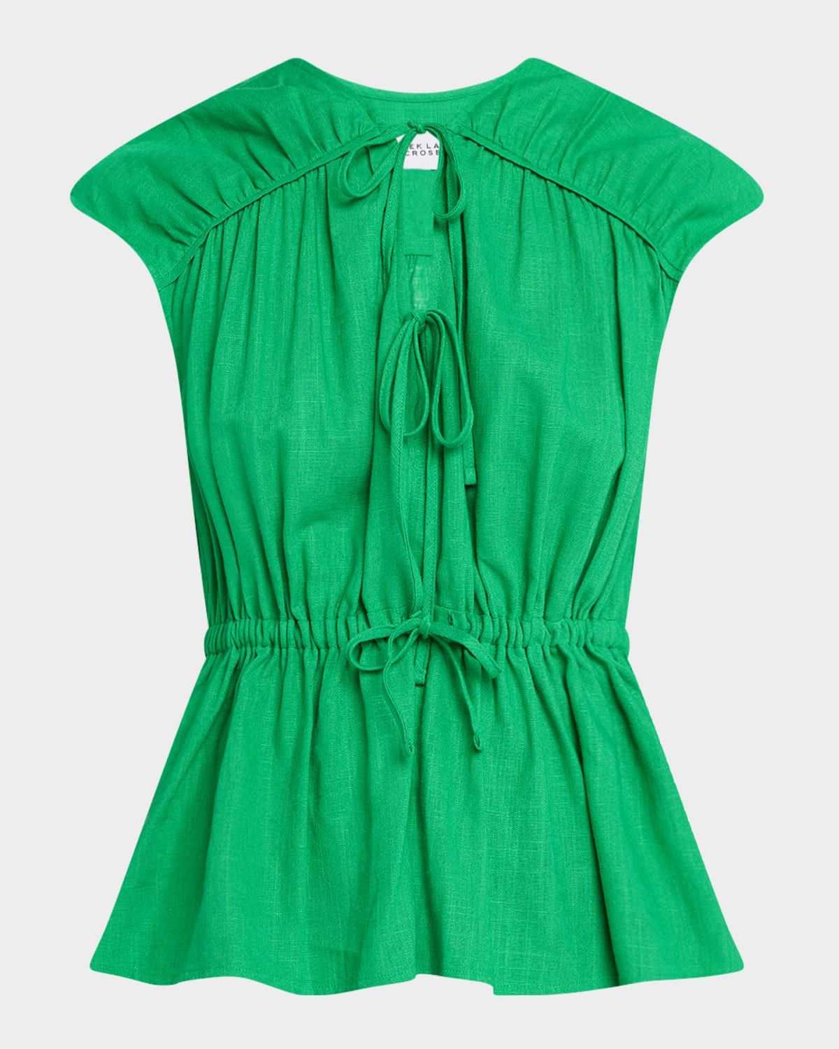 Caroline Tie-Front Top