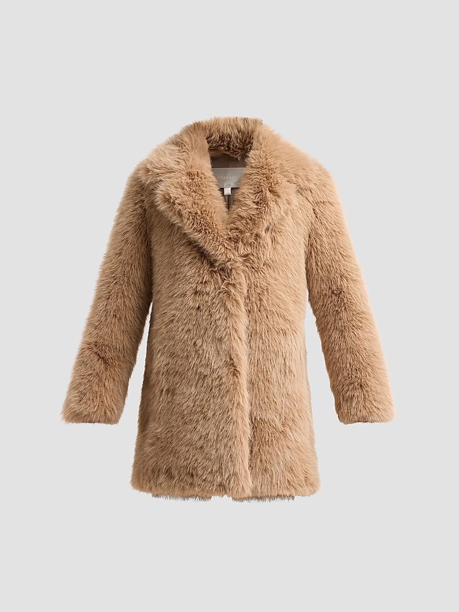 Women's Mornet Faur-Fur Coat - Brownstone - Size XL