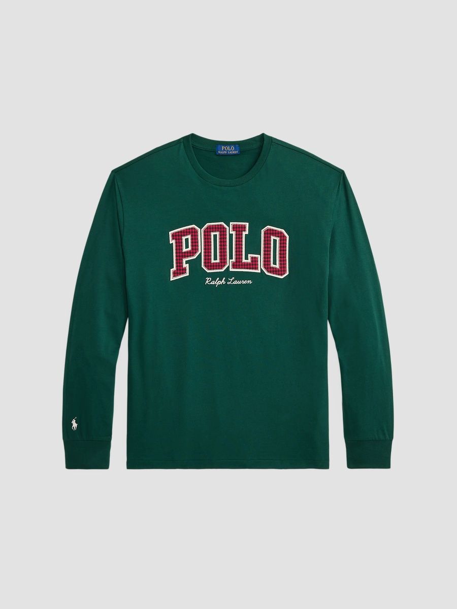 Polo Ralph Lauren Men's Plaid Logo Cotton Jersey T-Shirt - Moss Agate - Size XXL