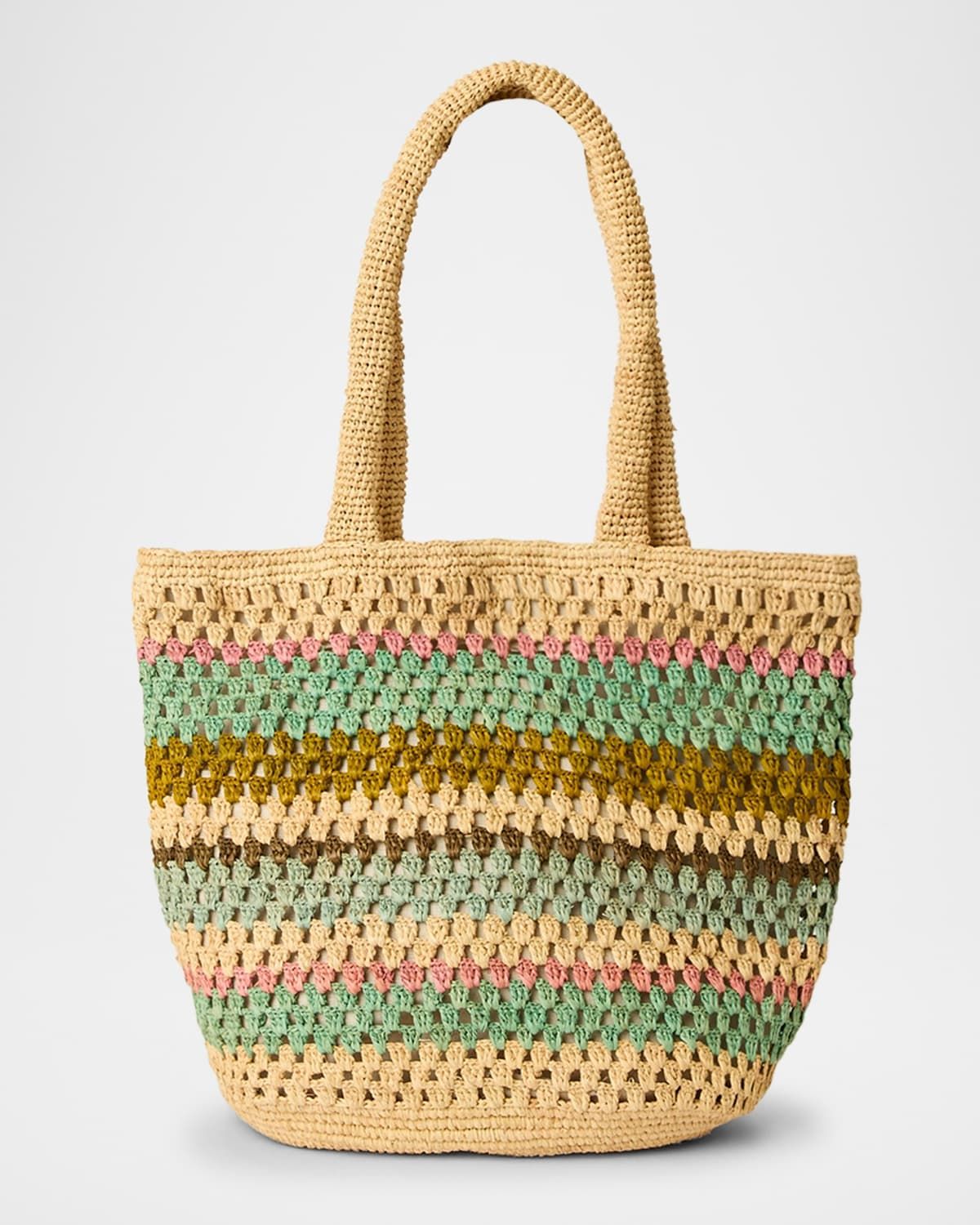 Lily Multicolor Straw Tote Bag