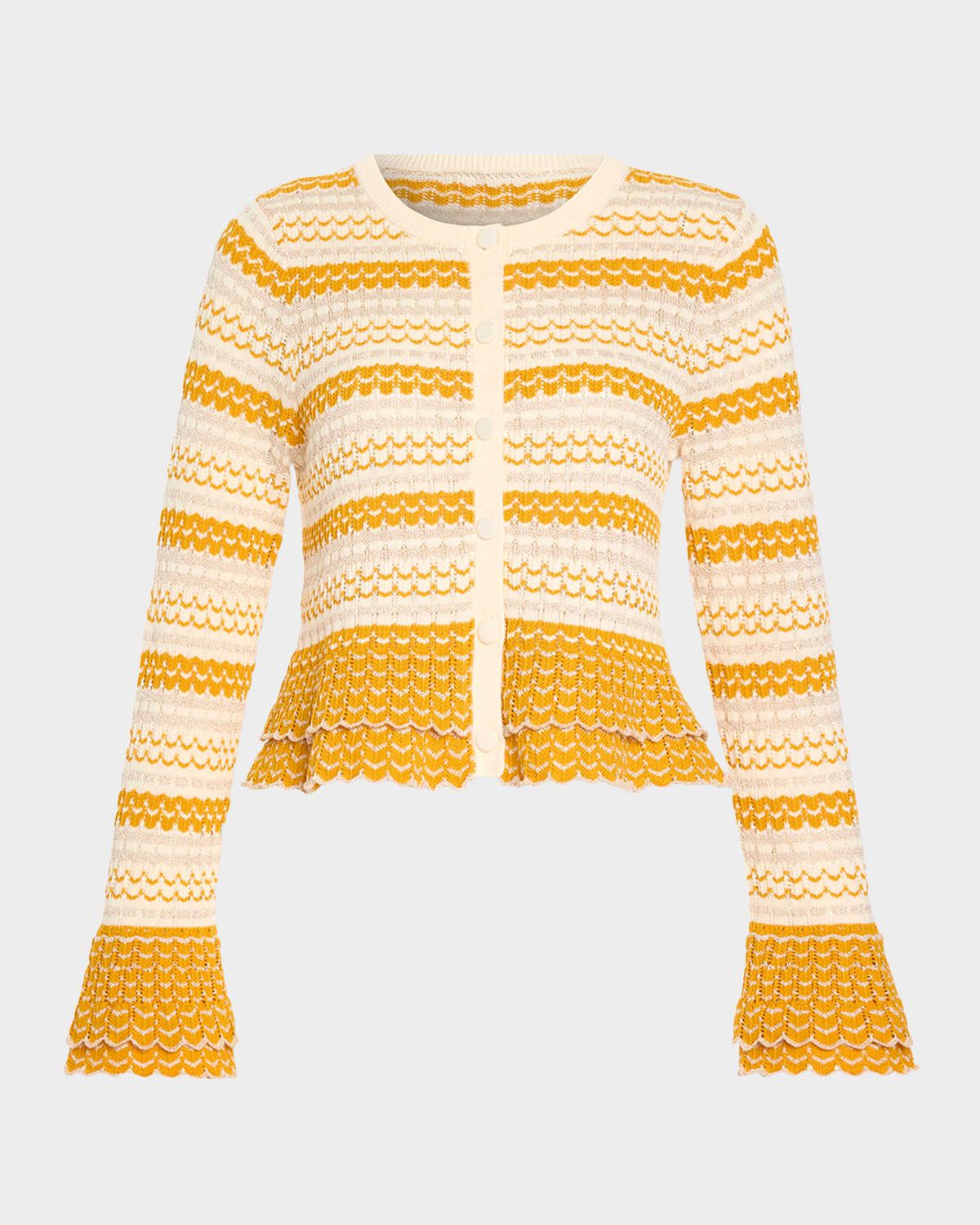 Brit Ruffled Cardigan