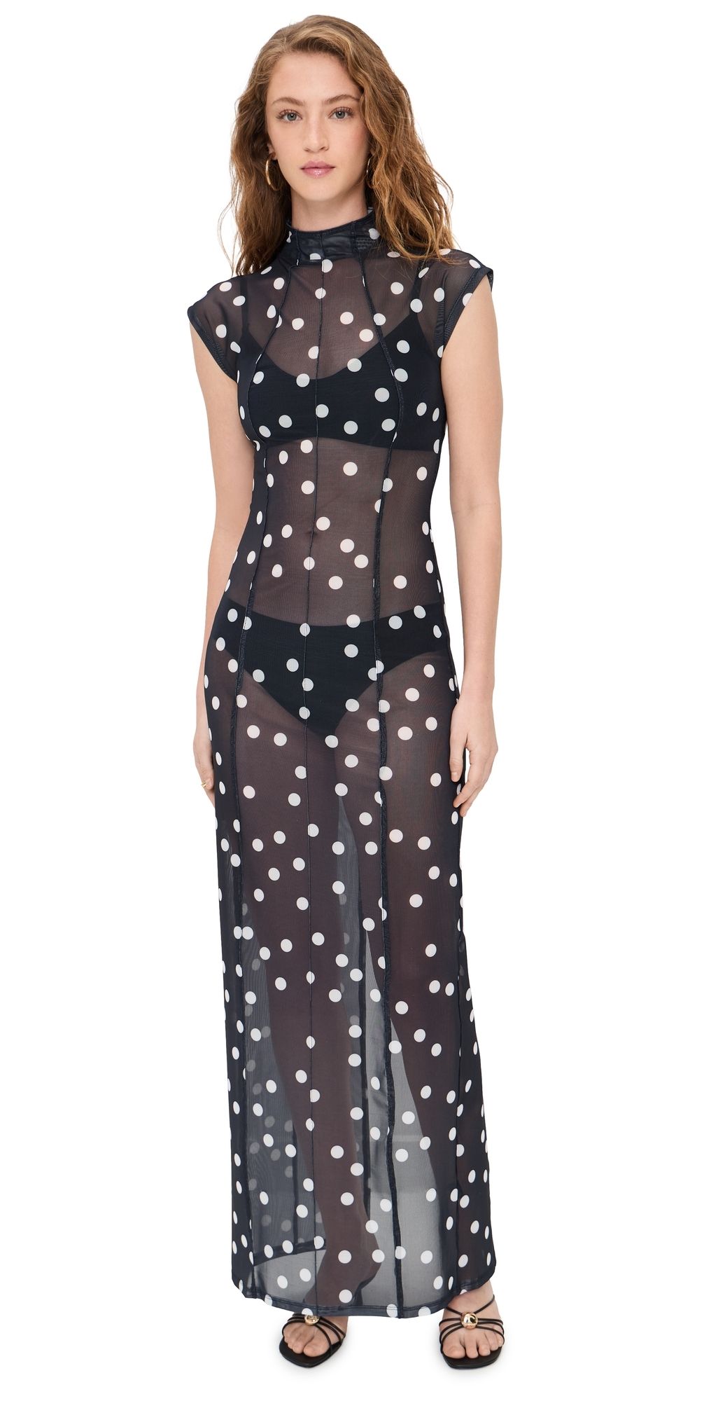 Lioness Redefined Maxi Dress NOIR POLKA XL