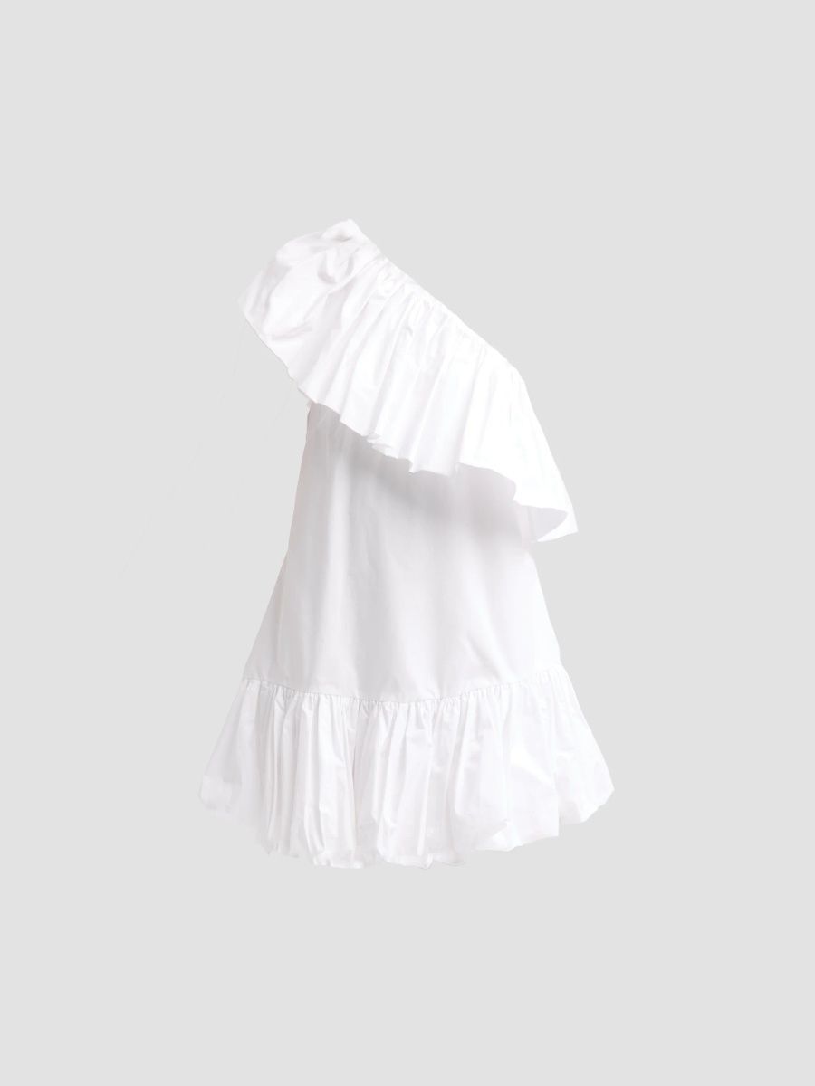 Azeeza Women's Effie Poplin Mini Dress - White - Size XL