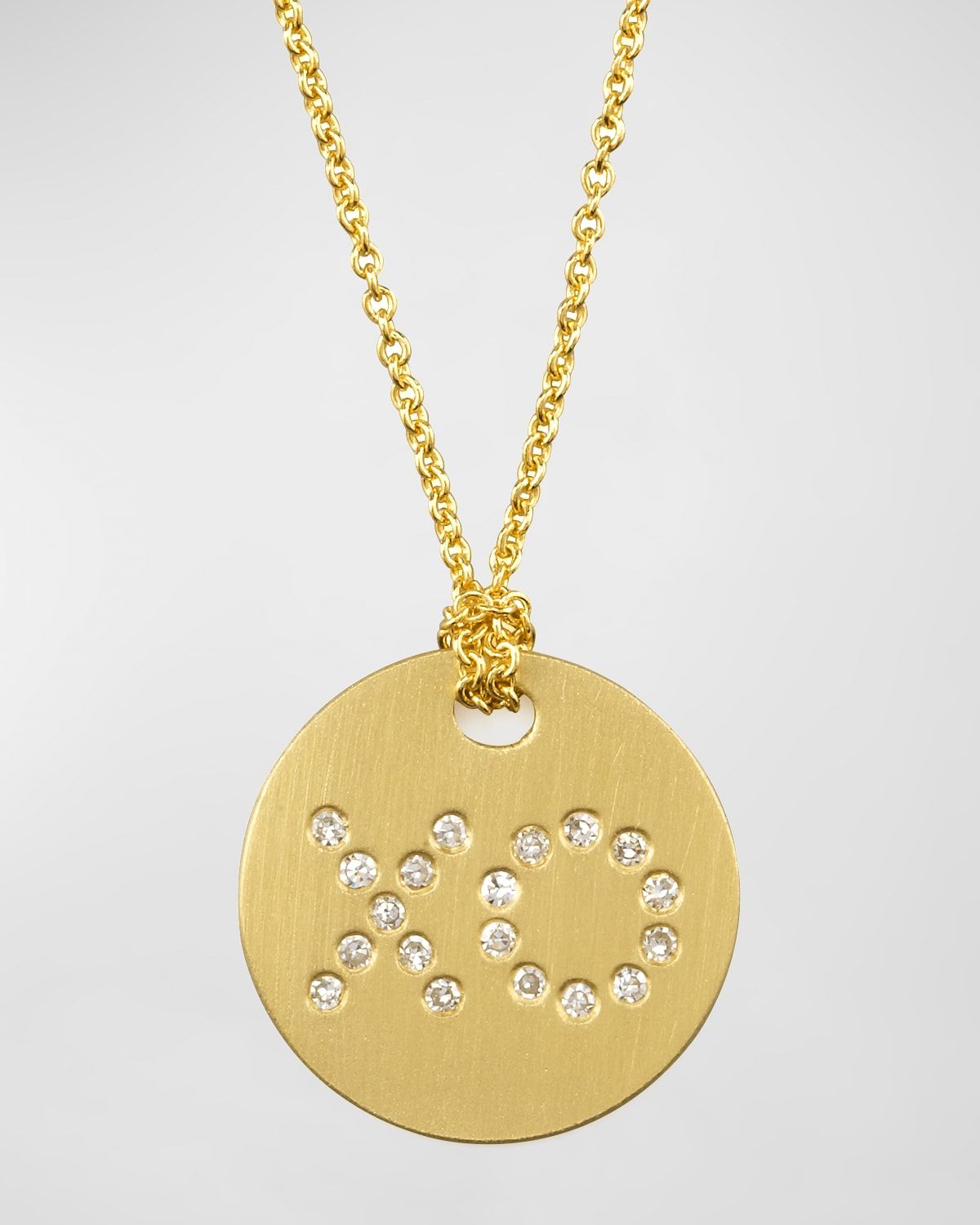 Diamond XO Medallion Necklace