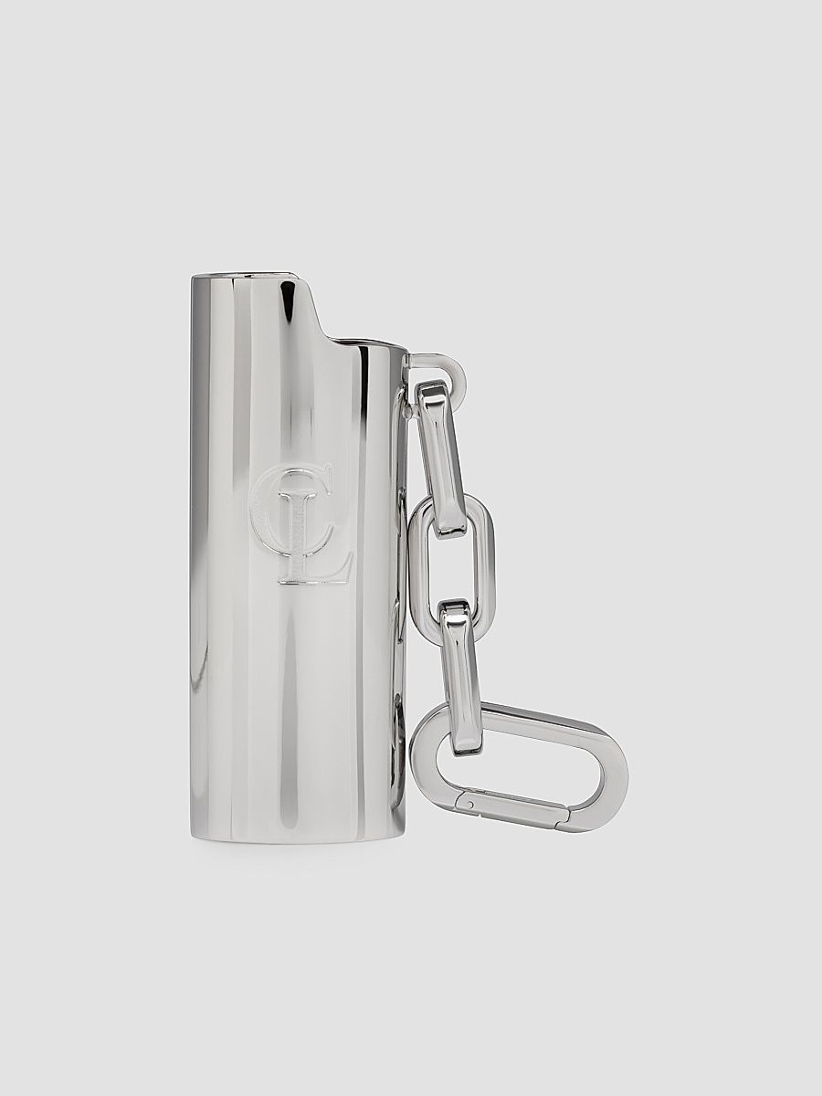 Christian Louboutin Men's Metal Keychain - Silver