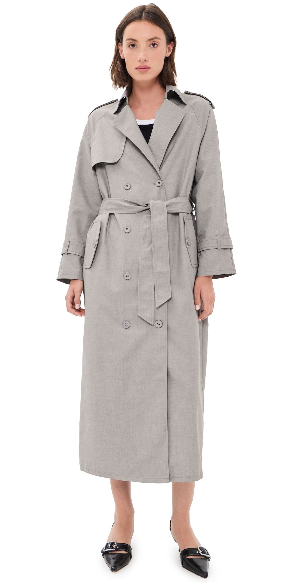 Lioness Penny Trench Coat Ash S