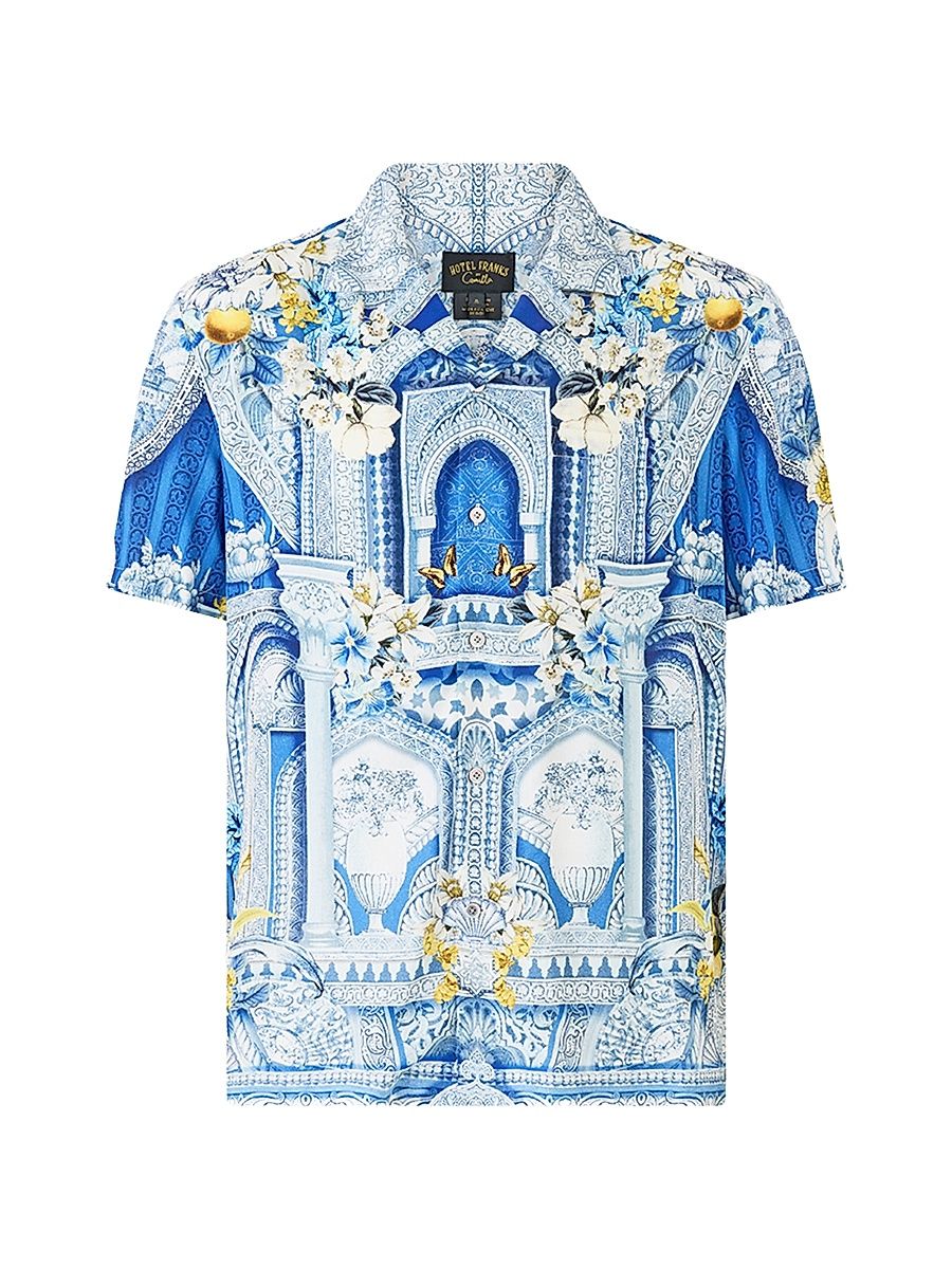 Men's De Nada Granada Camp Shirt - De Nada Granada - Size Large