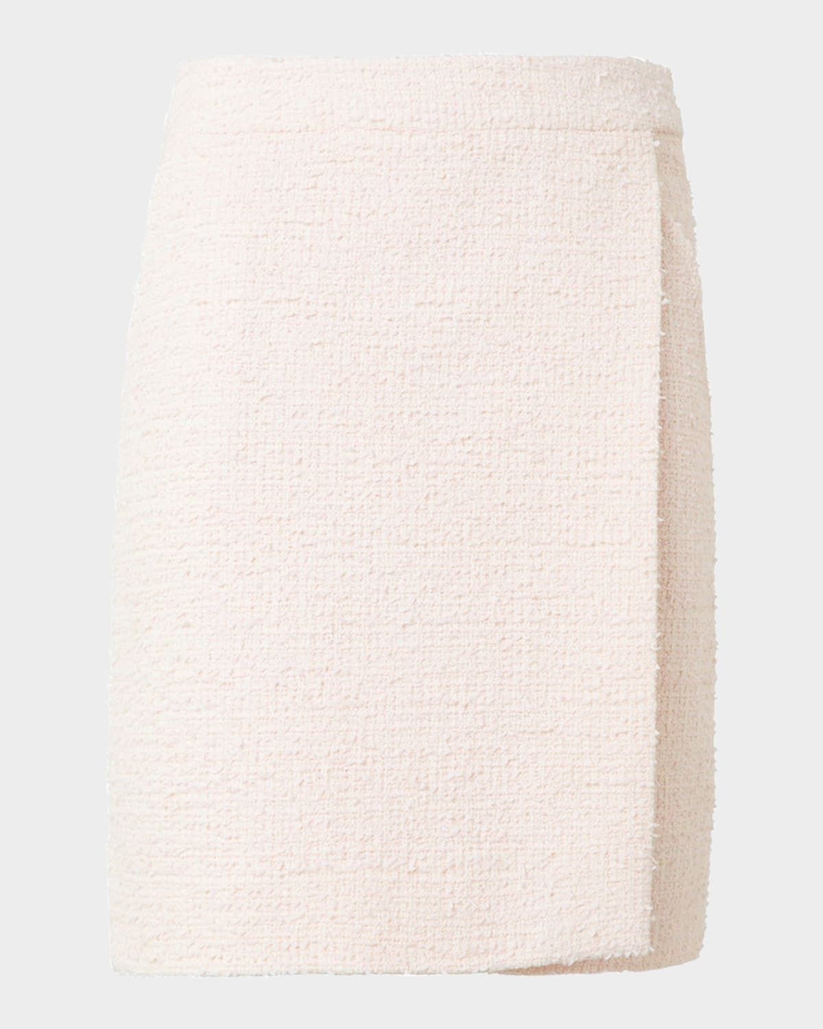 Tweed A-Line Wrap Skirt