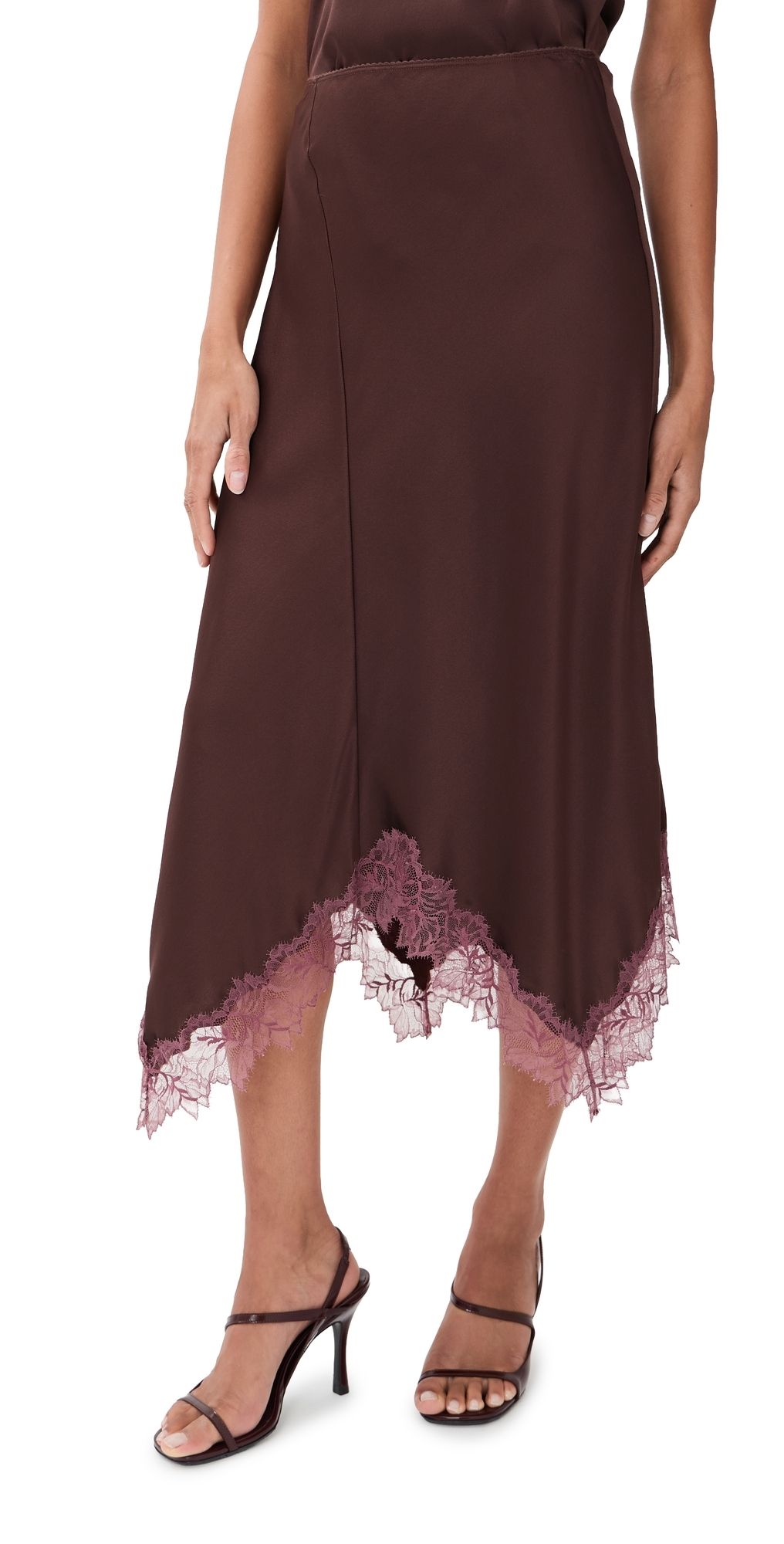 Sablyn Keri Paneled Bias Silk Skirt Cinnabar Multi S