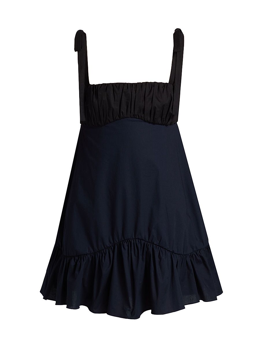 Women's Patsy Shirred Cocktail Dress - Navy - Size 6