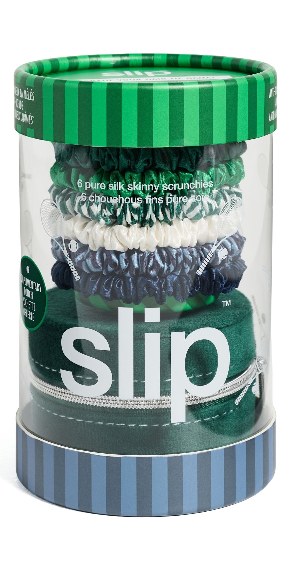 Slip Slip Pure Silk Skinny Scrunchies 6 Pack Hair On Point One Size