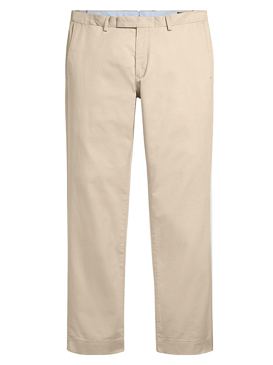 Men's Stretch Straight-Fit Chino Pants - Khaki - Size 40