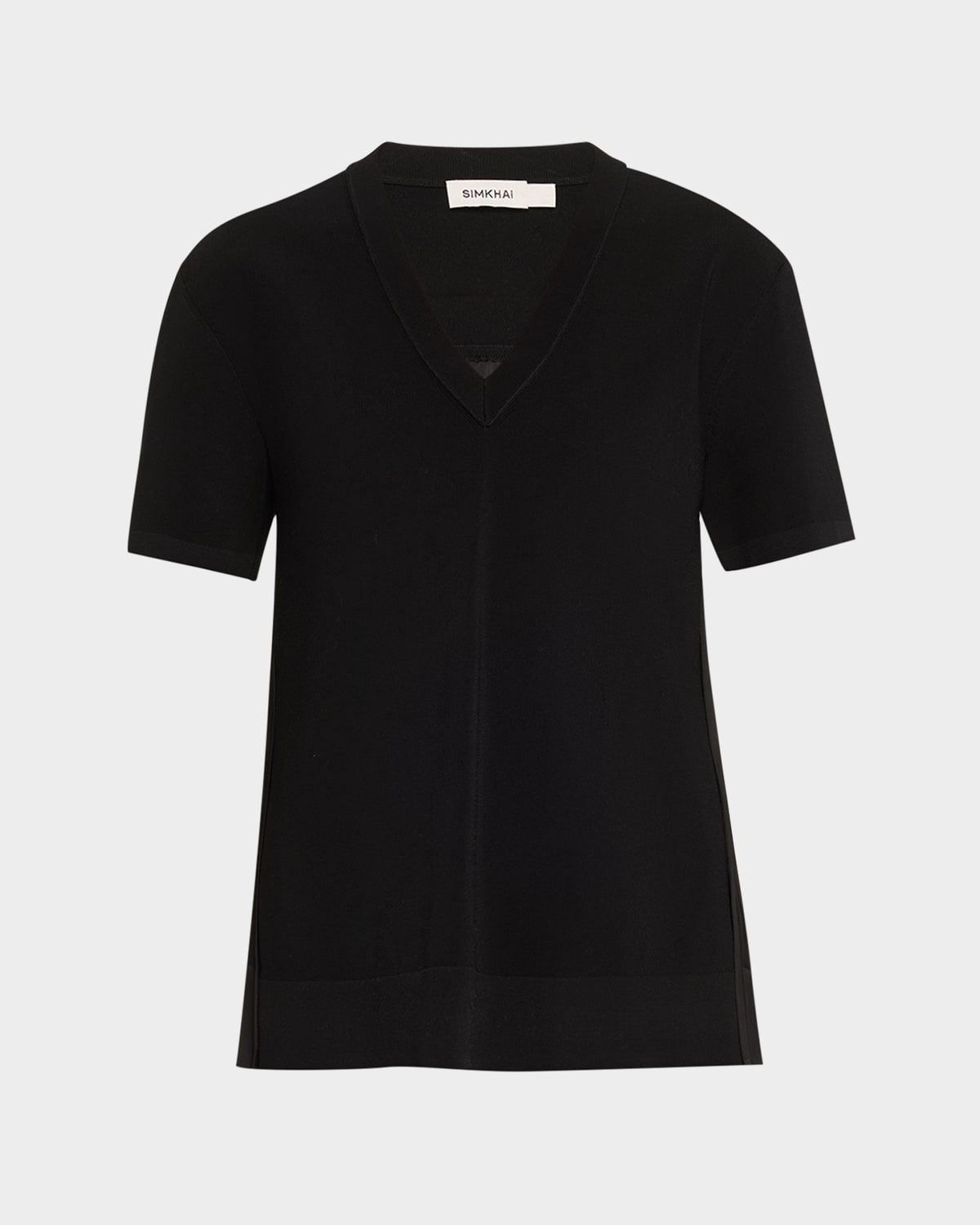 Guthrie V-Neck Pleated Tunic Top