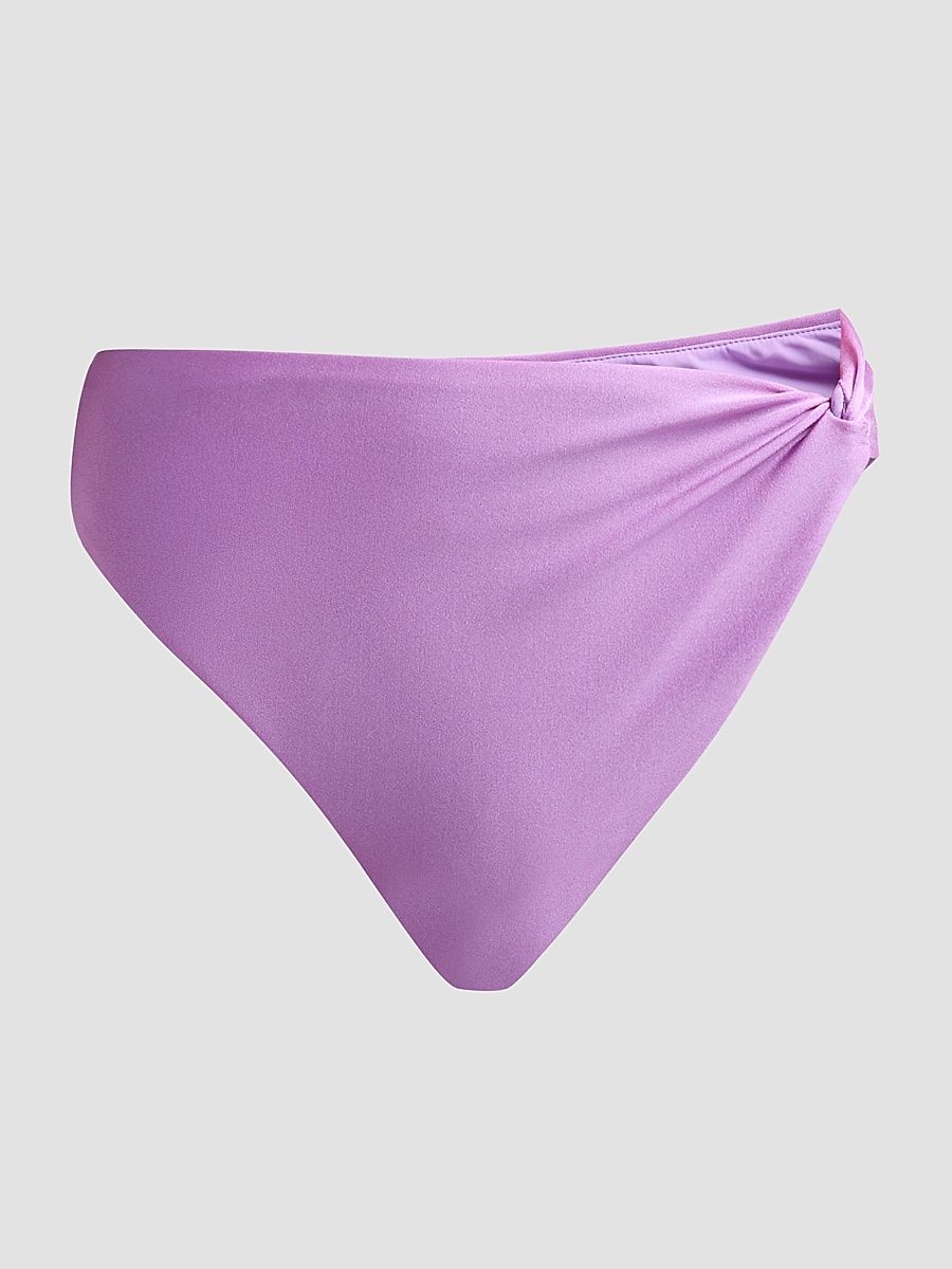 Women's Aurora High-Waisted Bikini Bottom - Lilac - Size XS