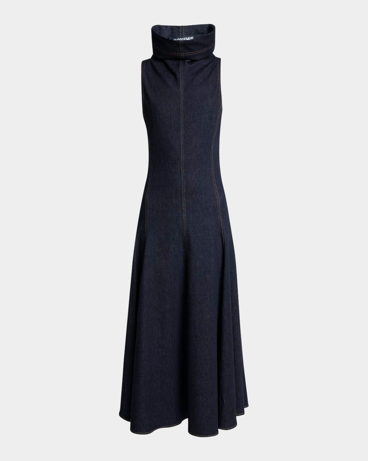 Triangle De-Nimes Denim Maxi Dress