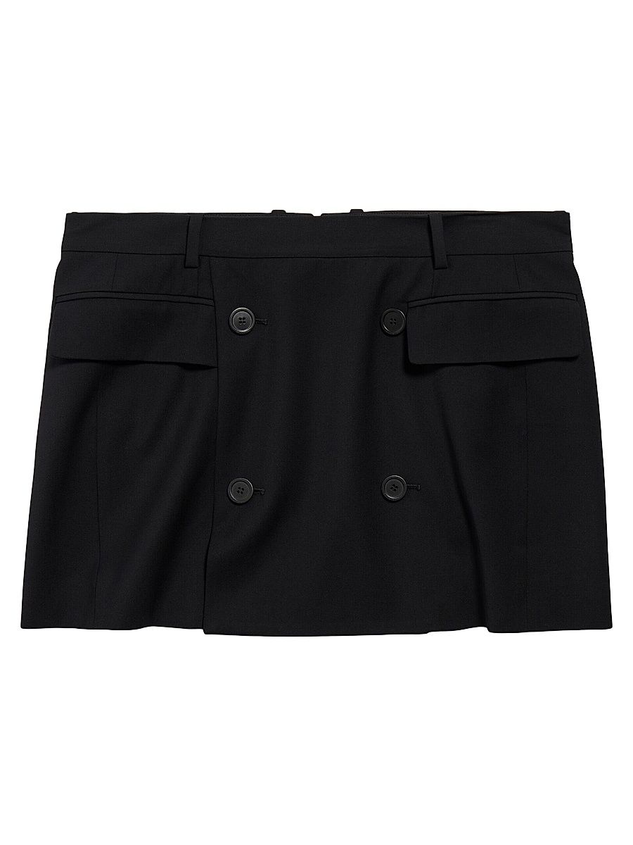 Women's Tailored Mini Skirt - Black - Size 4