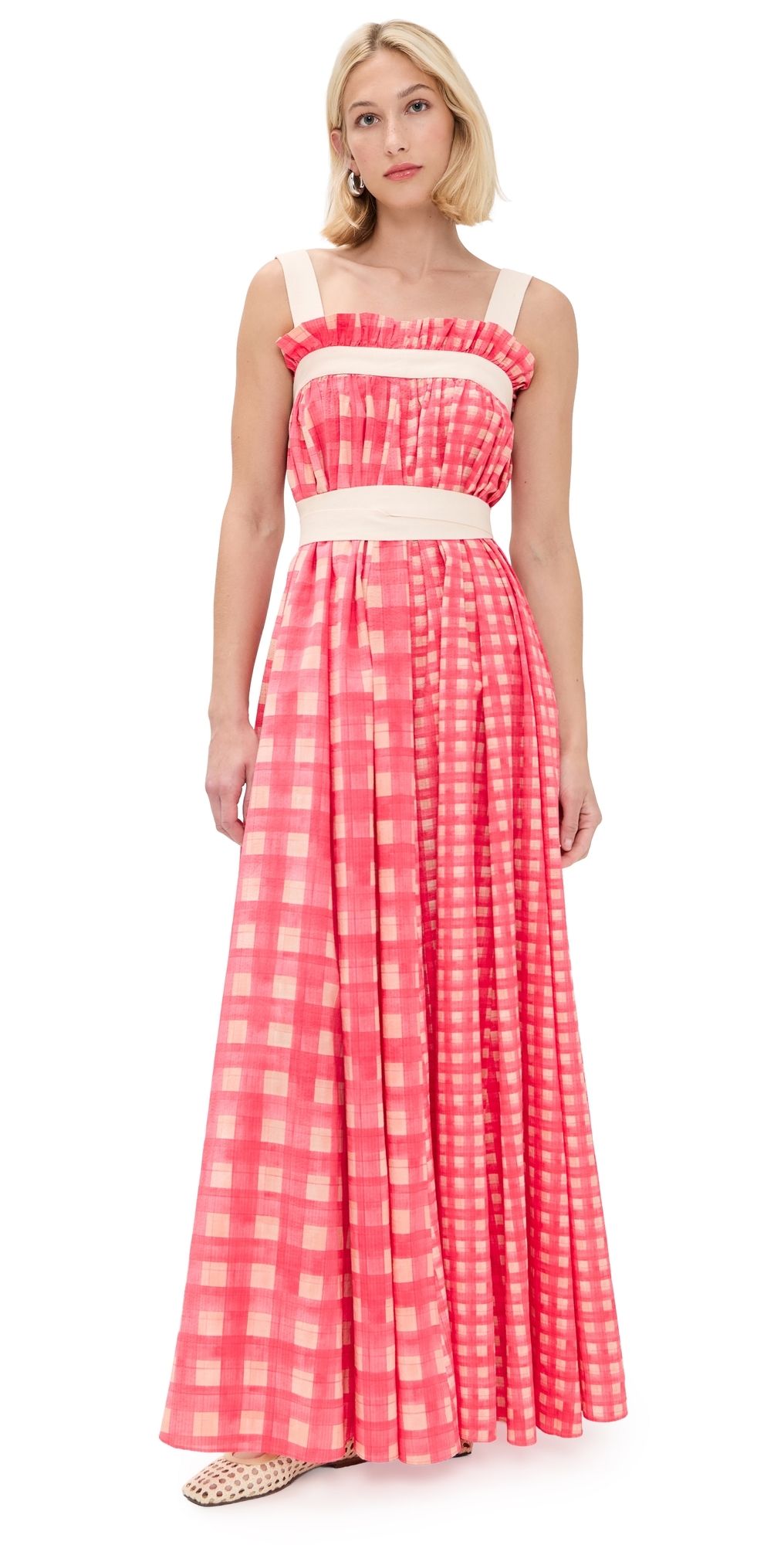 Lee Mathews Nina Maxi Dress Coral 2