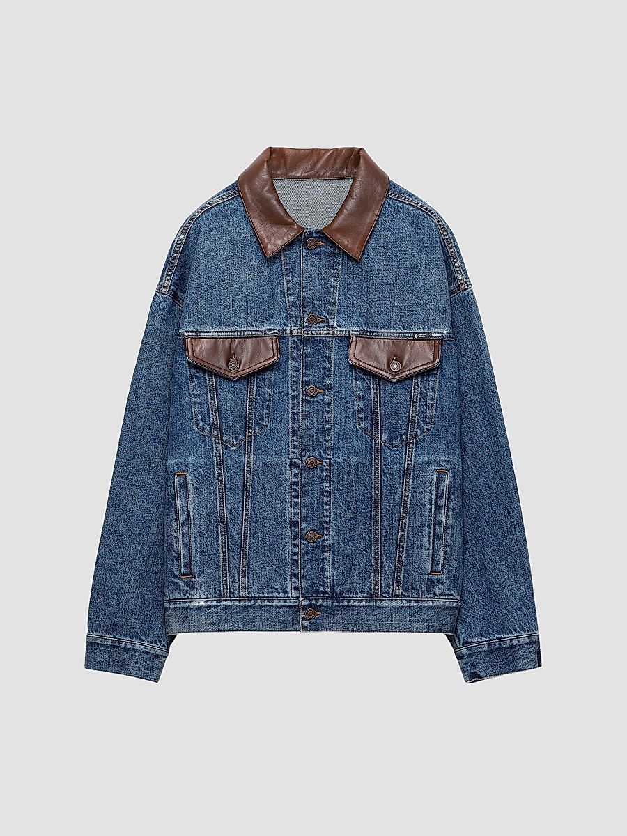 Men's Denim Jacket - Blue - Size XS