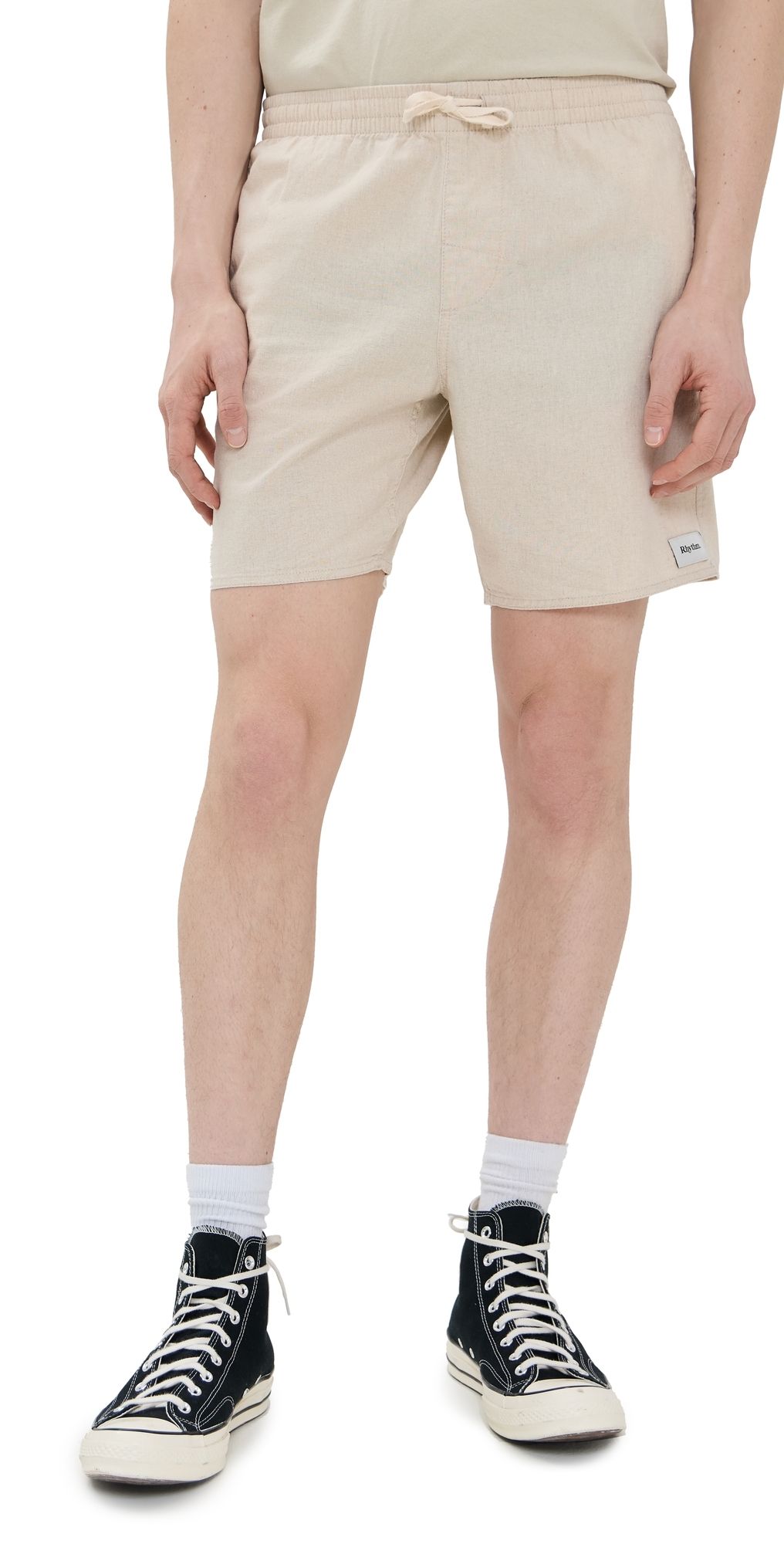 Rhythm Classic Linen Jam Shorts 7 Sand 36