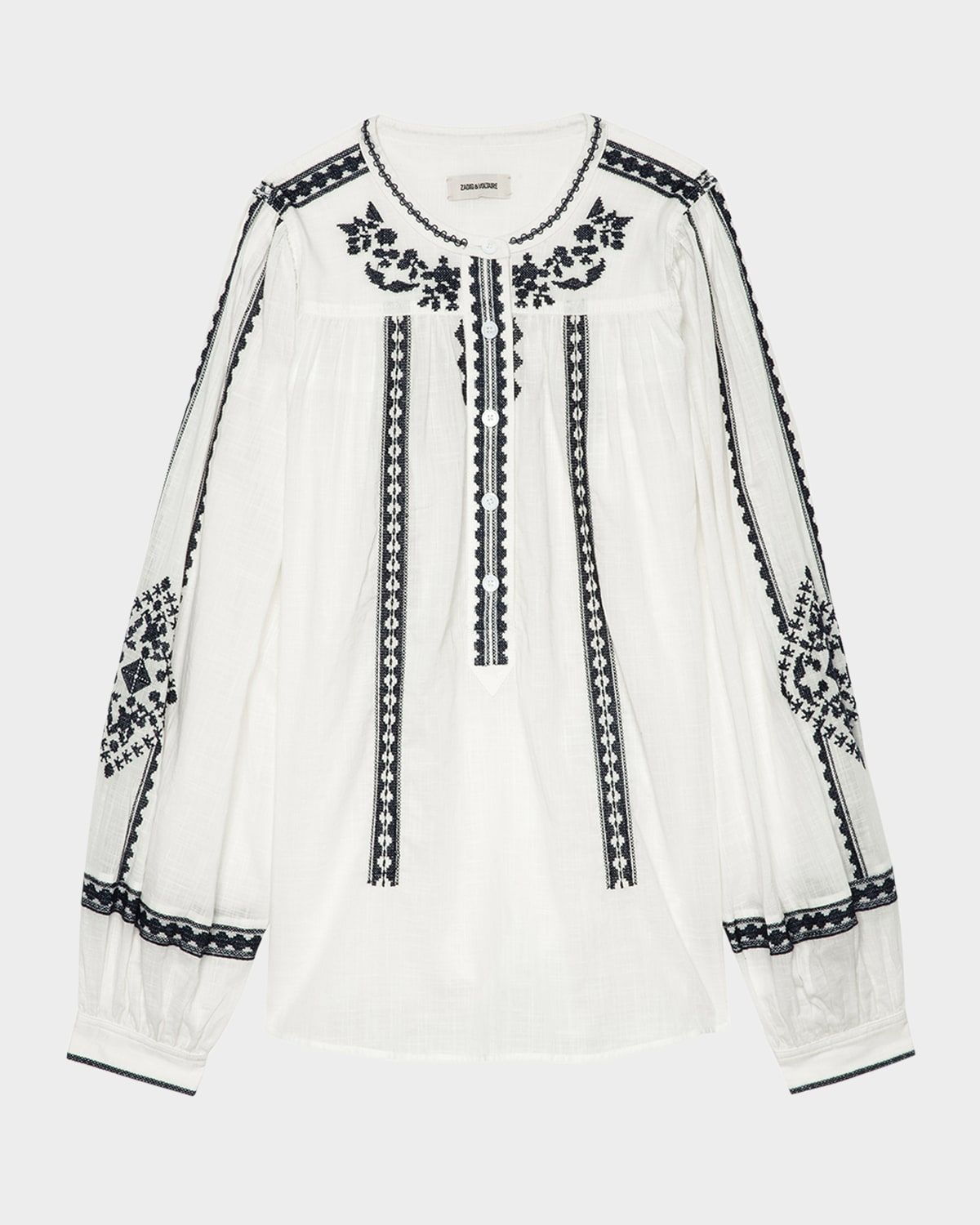 Tigy Kozak Embroidered Blouse