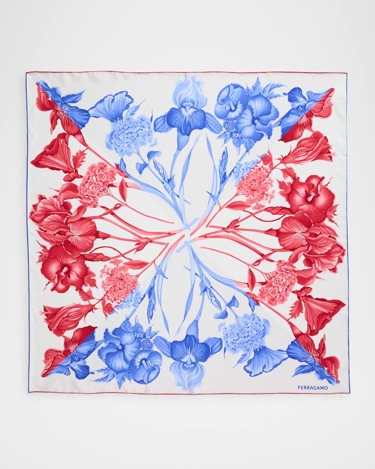 Ortensie Printed Silk Scarf