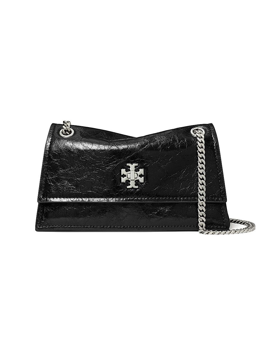 Women's Mini Kira Leather Shoulder Bag - Black