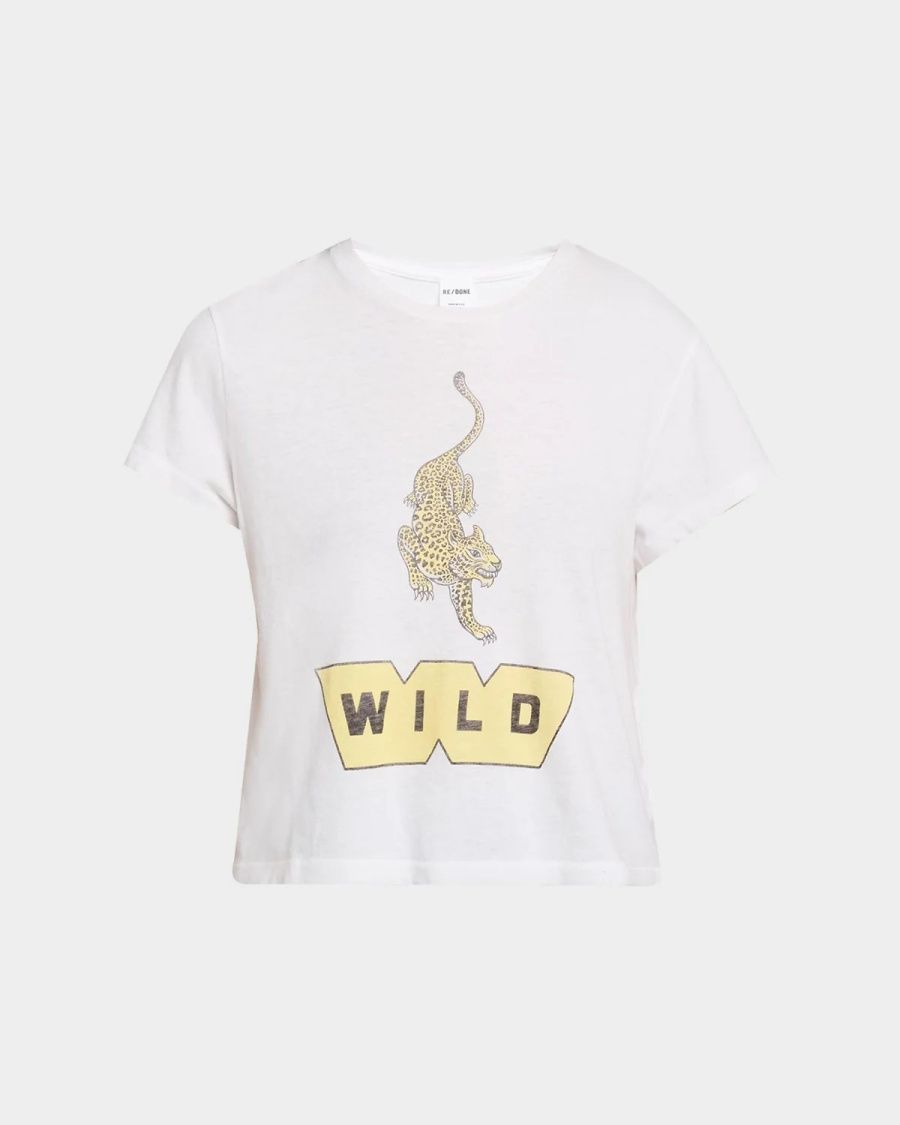 Re/done Women's RE/DONE x Hanes Wild 1950s Boxy T-Shirt - Optic White - Size Large