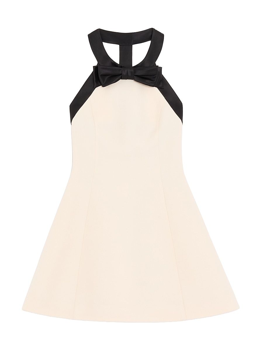 Women's Crepe Couture Short Dress - Vanilla Black - Size 4