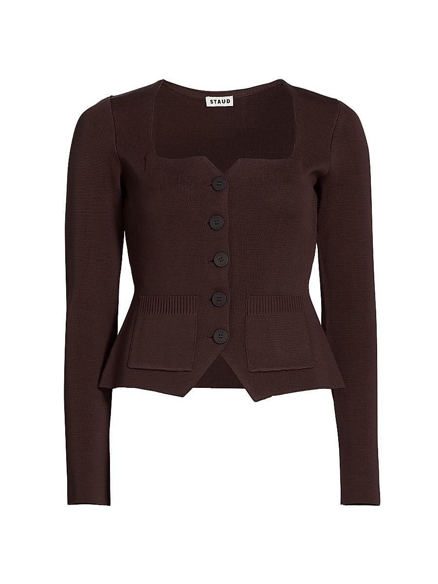 Women's Rachela Knit Button-Front Top - Brown - Size XL