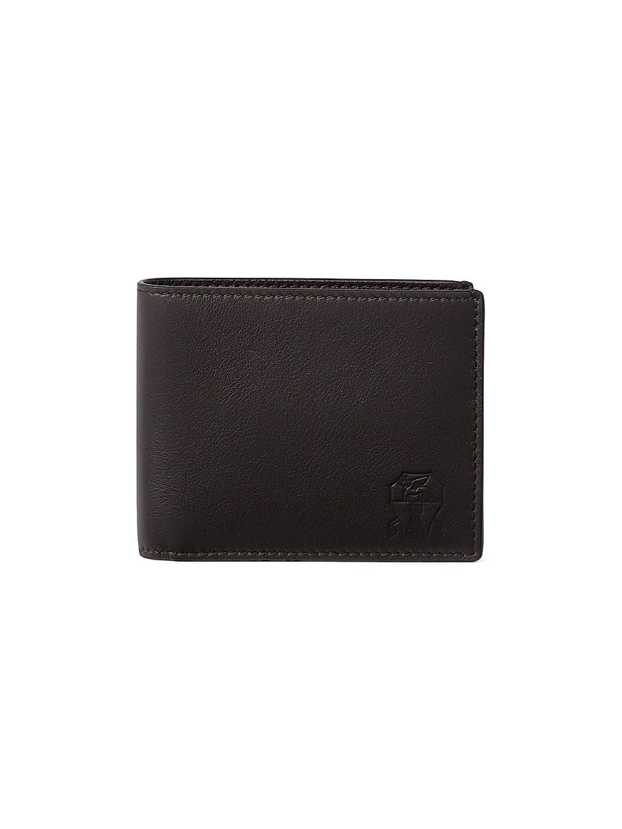 Men's Smooth Calfskin Wallet - Rust Brown