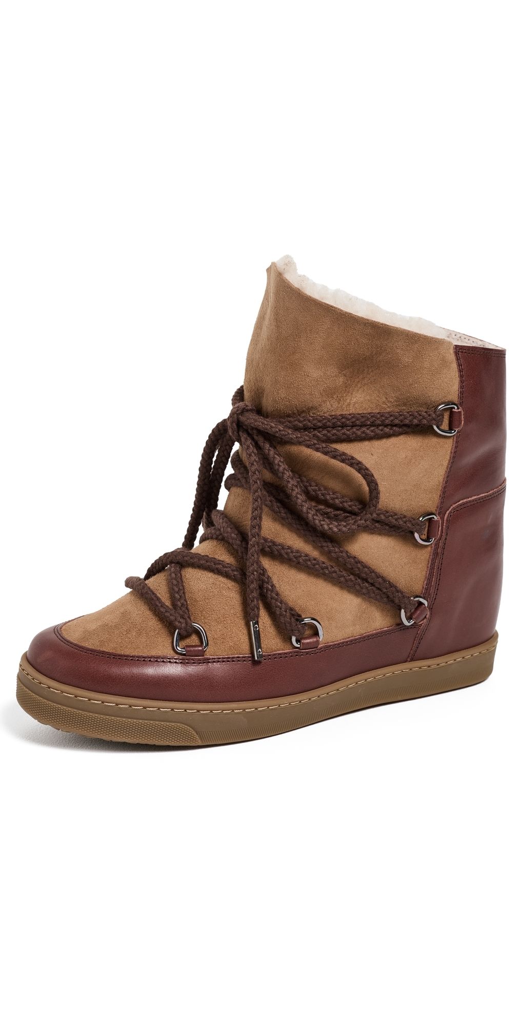 Isabel Marant Nowles Boots Dark Brown/Ochre 39