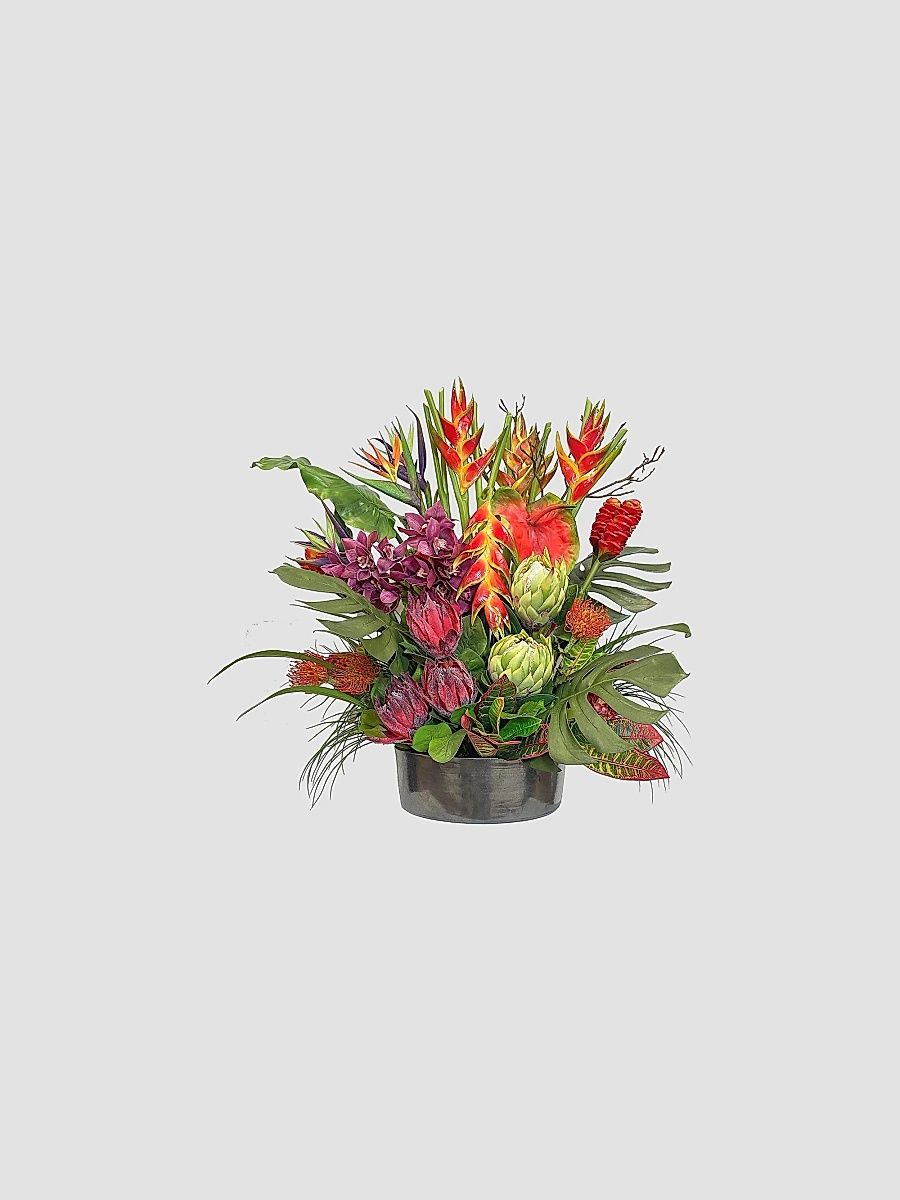 Everyday Newness Refresh Imitation Tropical Combos Centerpiece - Orange Green