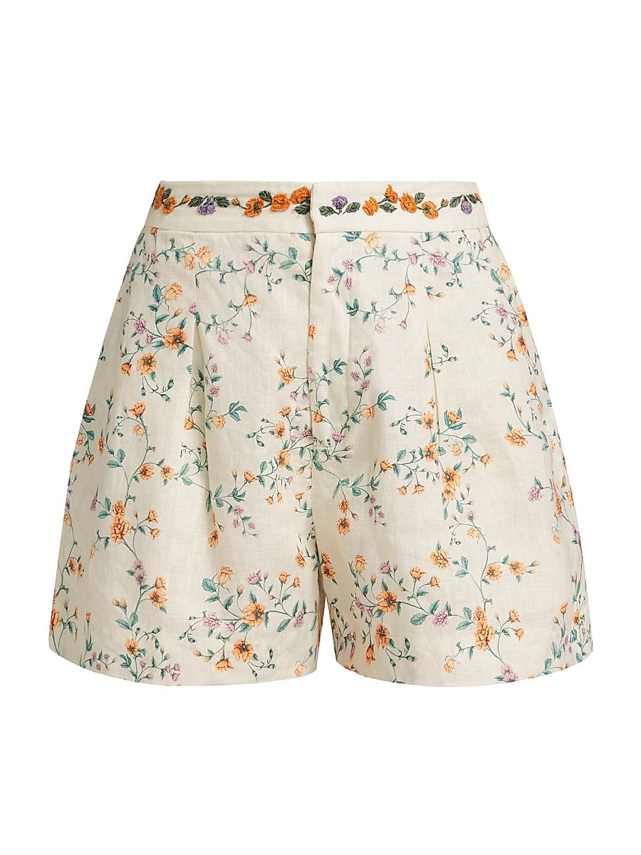 Women's Maratea Chinesis Linen Shorts - Size XL