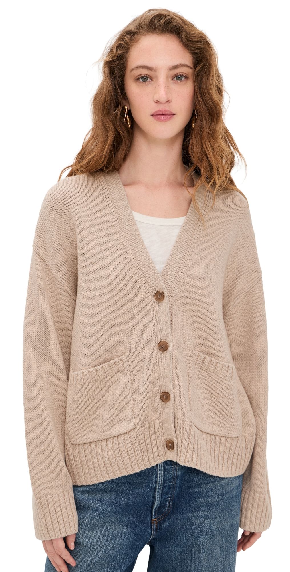 Jenni Kayne Barrett Cardigan Light Khaki XS