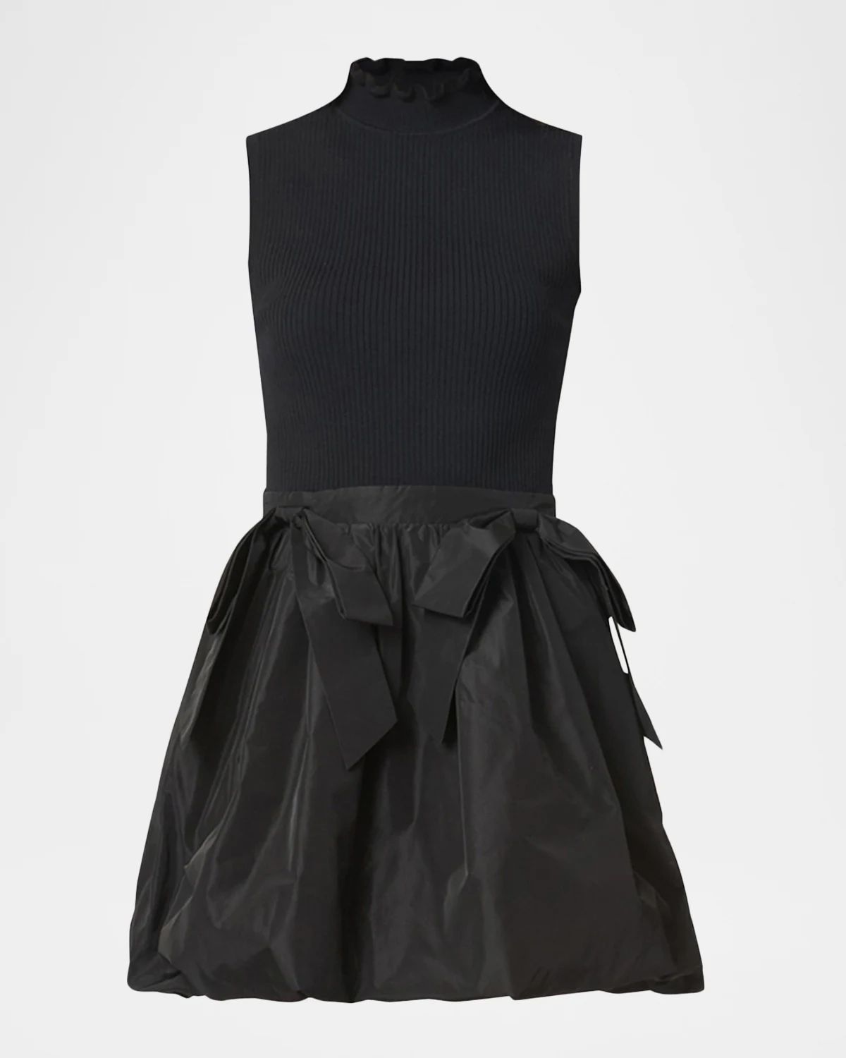 Brandy Mixed Media Bubble Mini Dress