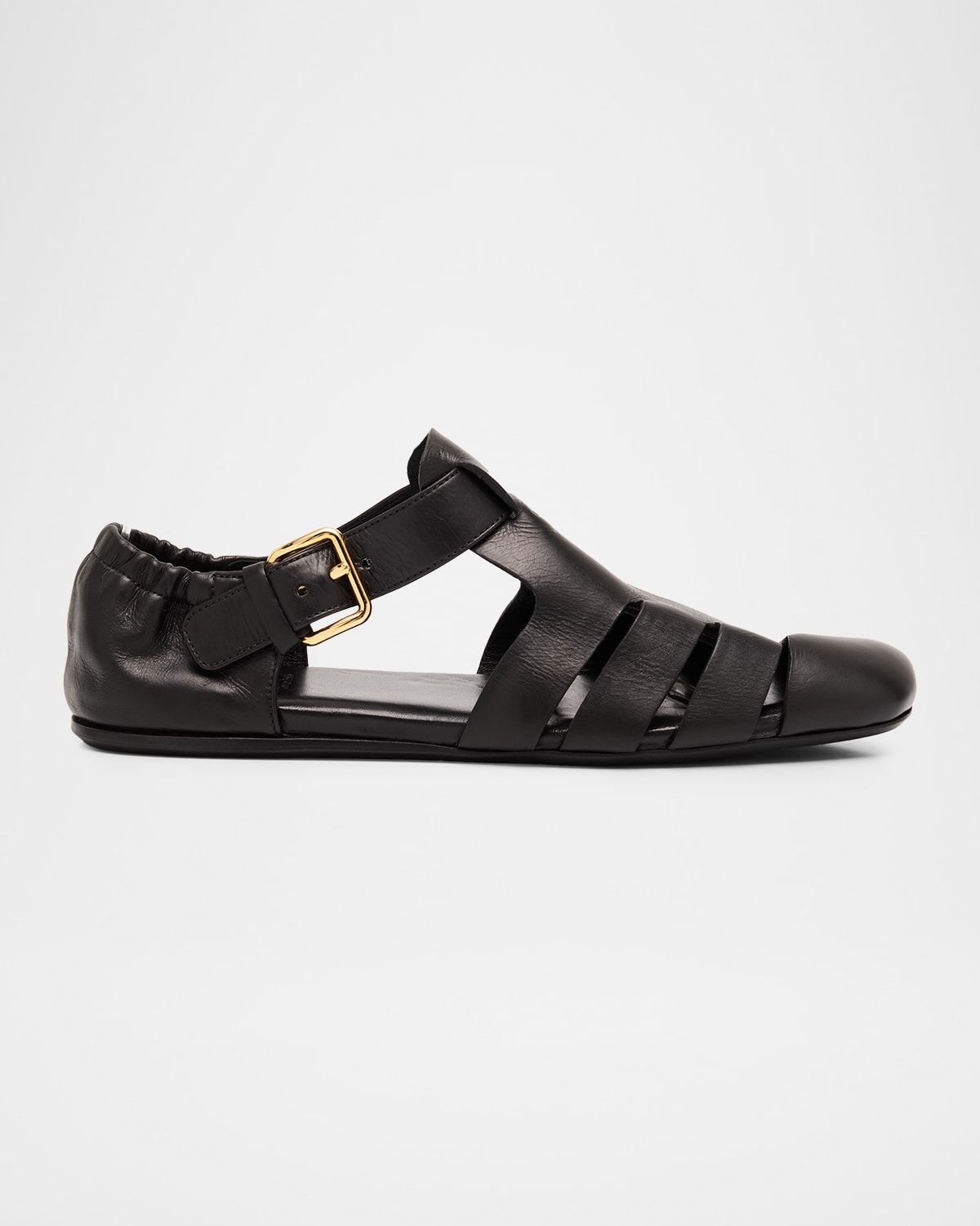 Opal Met Leather Fisherman Sandals