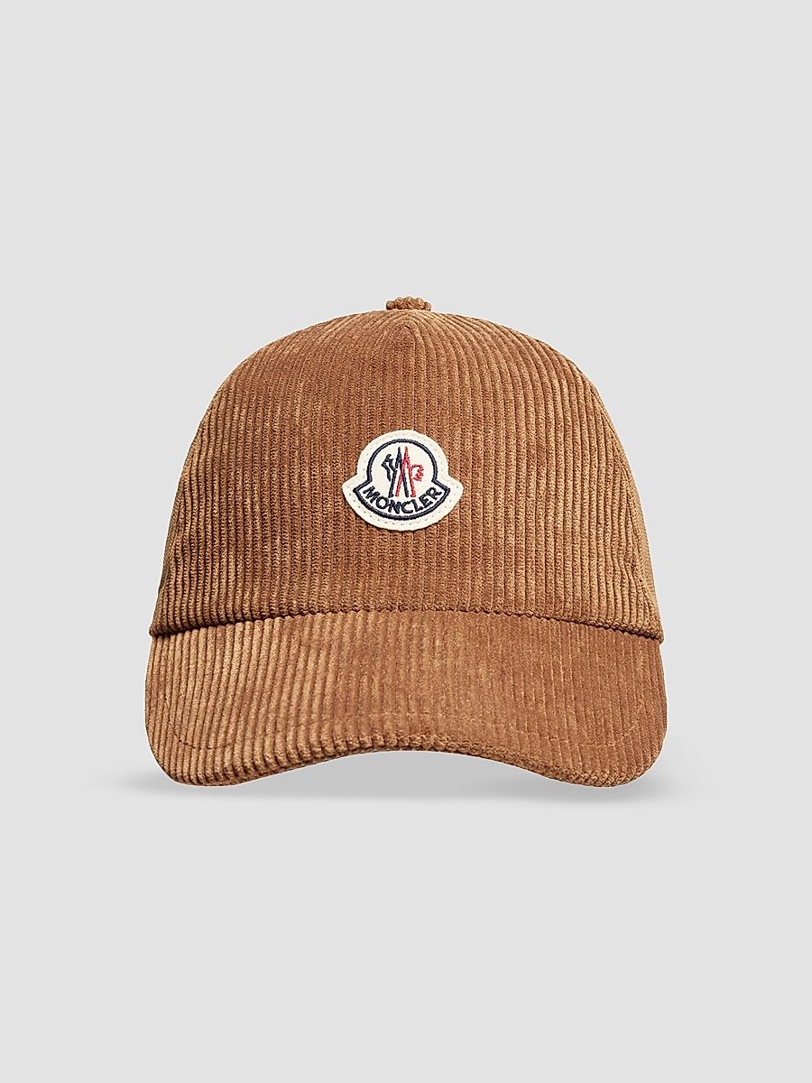 Women's Baseball Hat in Corduroy - Camel Beige