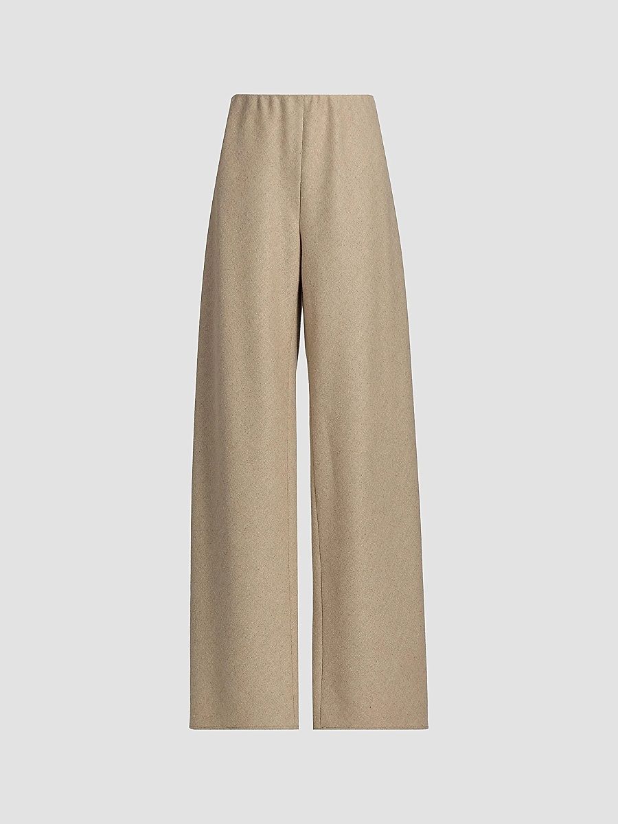 Vince Women's Wool-Blend High-Rise Pants - Oatmeal - Size XXS