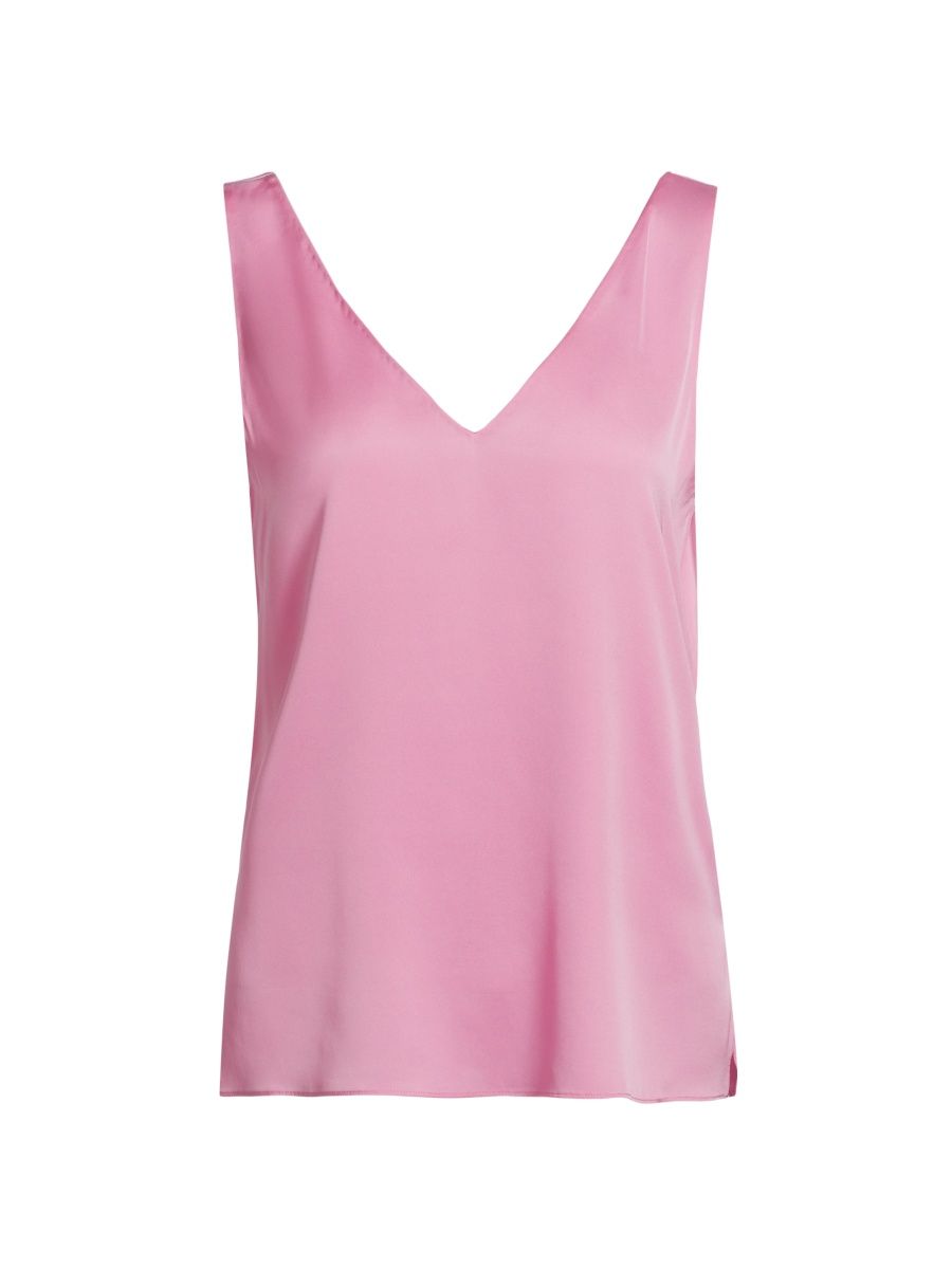 Kobi Halperin Women's Sailor Stretch-Silk Sleeveless Blouse - Blush - Size Medium